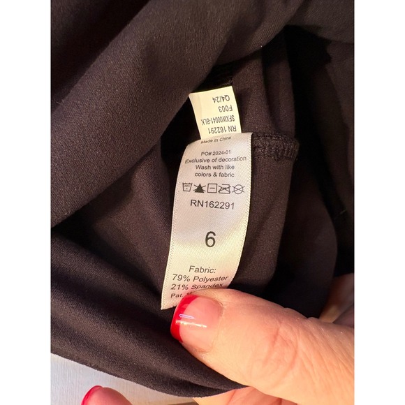 Sweetflexx Resistance Activewear Leggings Black High Waisted Ruched BLK W Sz6 - Picture 5 of 9